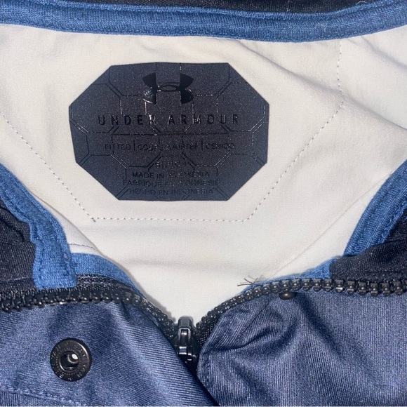 Under Armour Gore Windstopper Navy and White Hooded Jacket Women’s Size Small - Picture 12 of 13